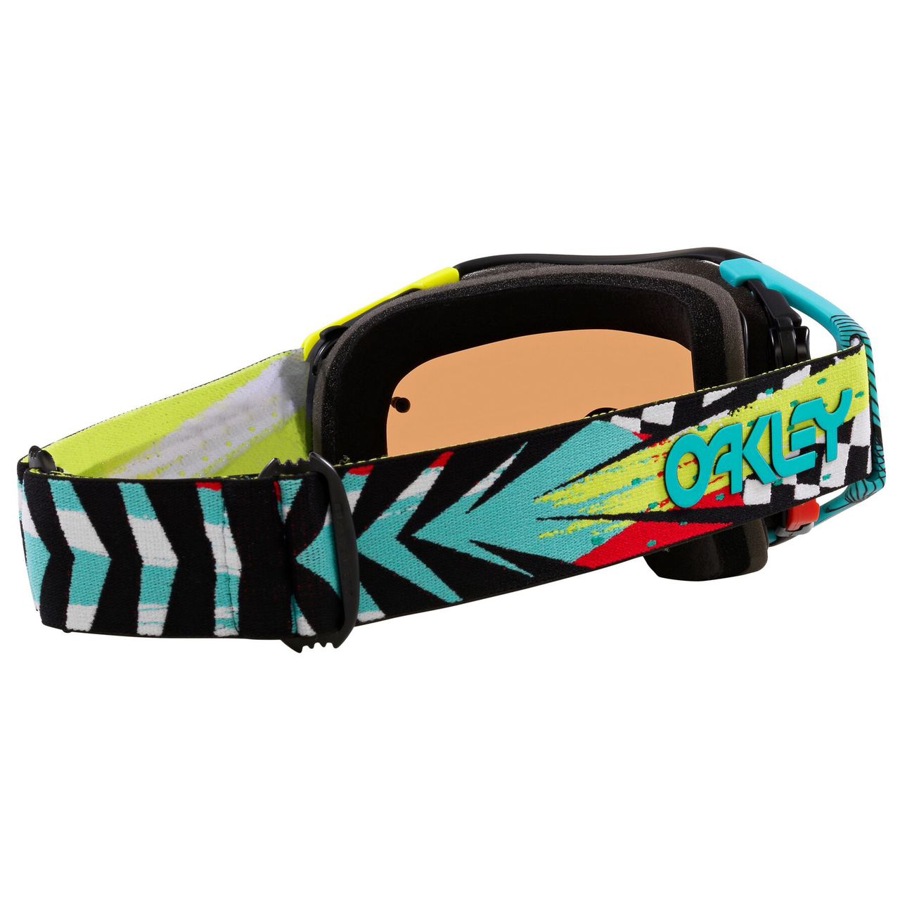 Oakley Airbrake MX Jeffrey Herlings Signature Goggle Black/Teal/Yellow - Prizm Black Lens