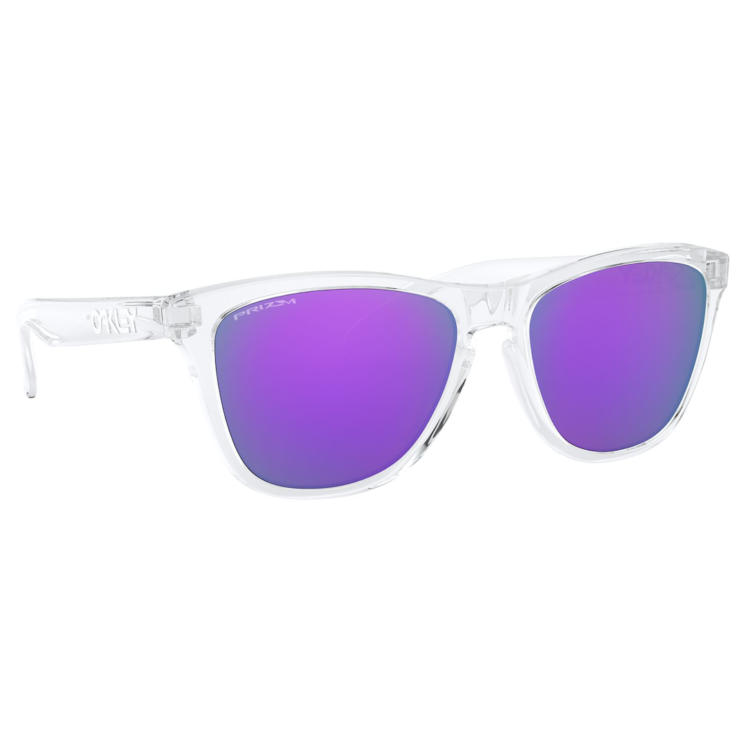 Oakley Frogskins Sunglasses (Polished Clear) Prizm Violet Lens