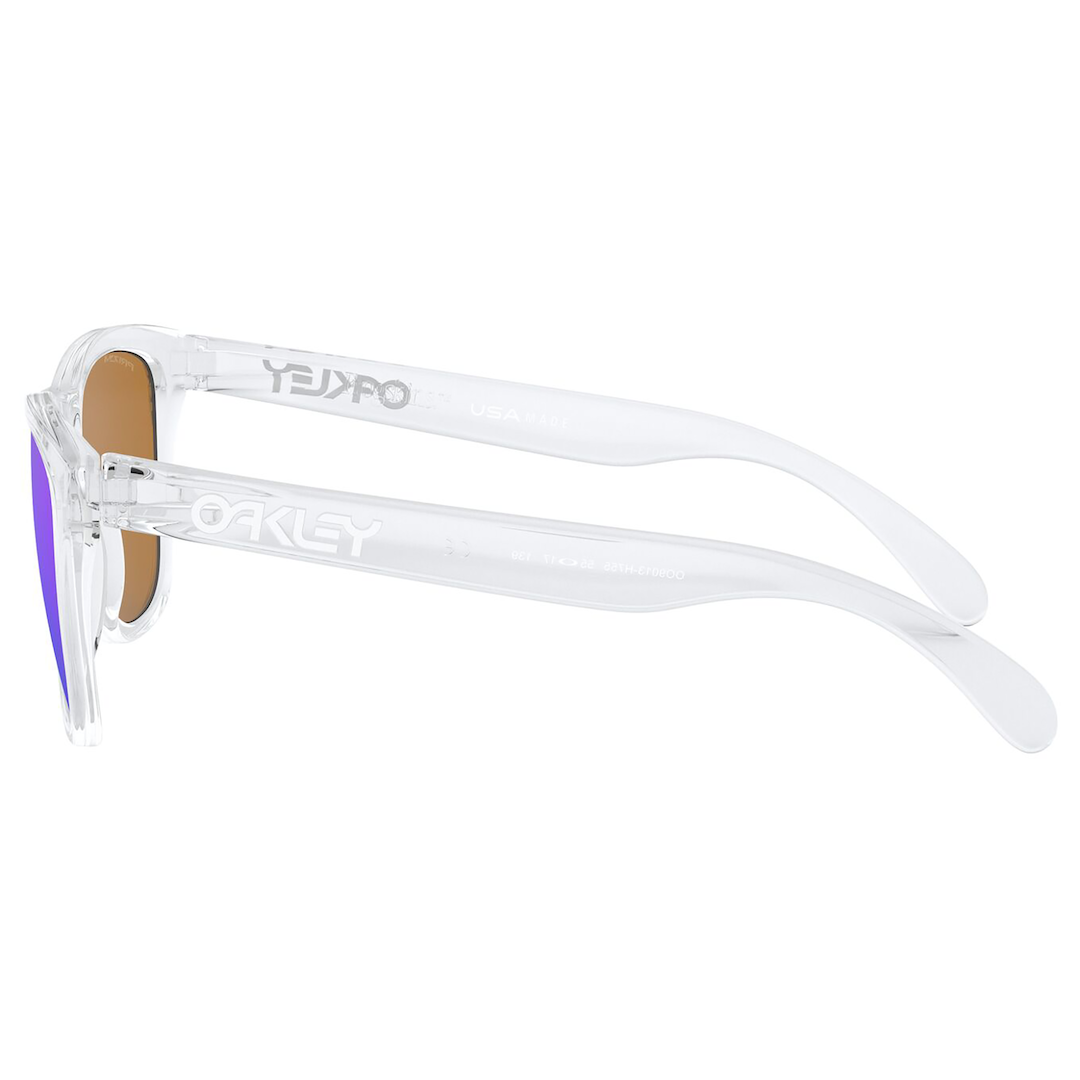 Oakley Frogskins Sunglasses (Polished Clear) Prizm Violet Lens