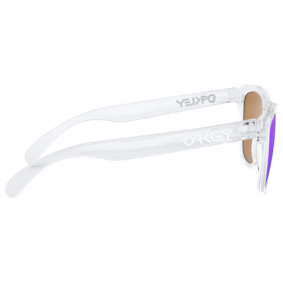 Oakley Frogskins Sunglasses (Polished Clear) Prizm Violet Lens
