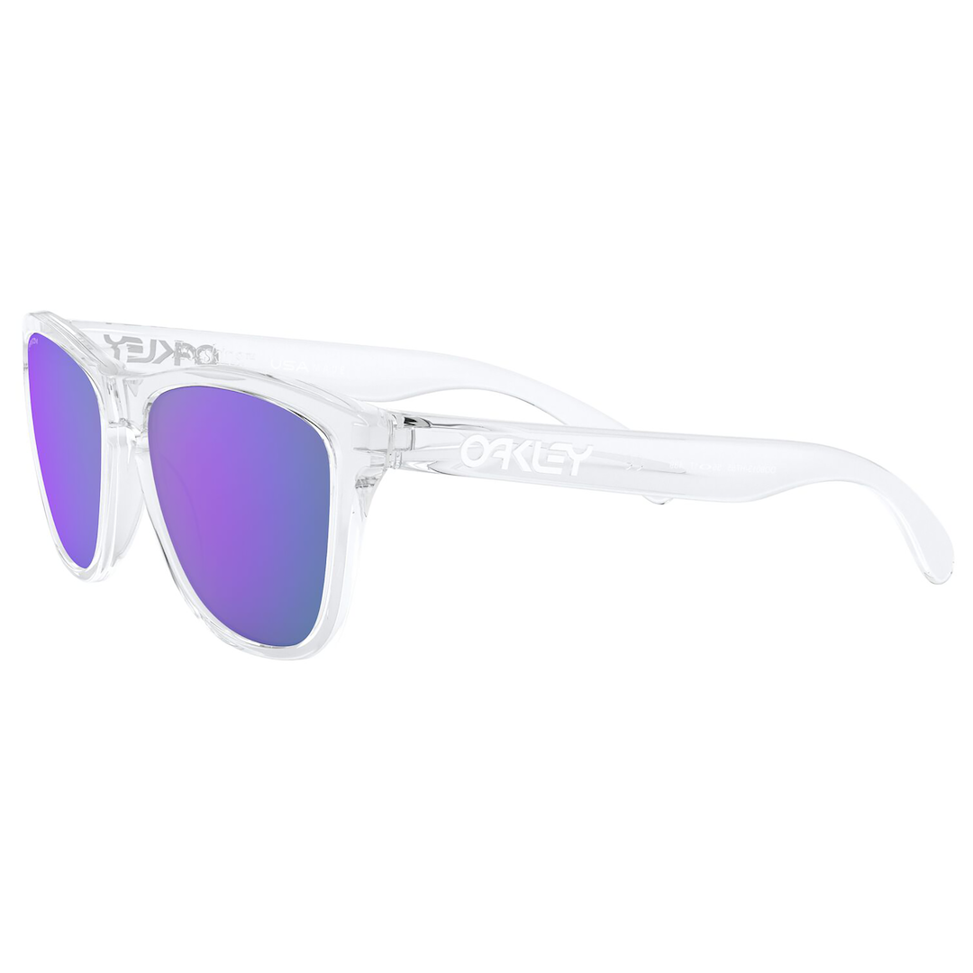 Oakley Frogskins Sunglasses (Polished Clear) Prizm Violet Lens