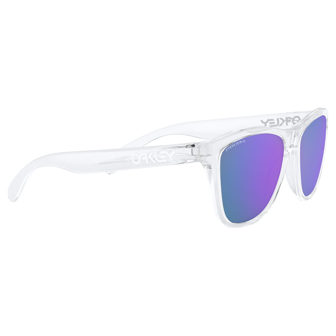 Oakley Frogskins Sunglasses (Polished Clear) Prizm Violet Lens