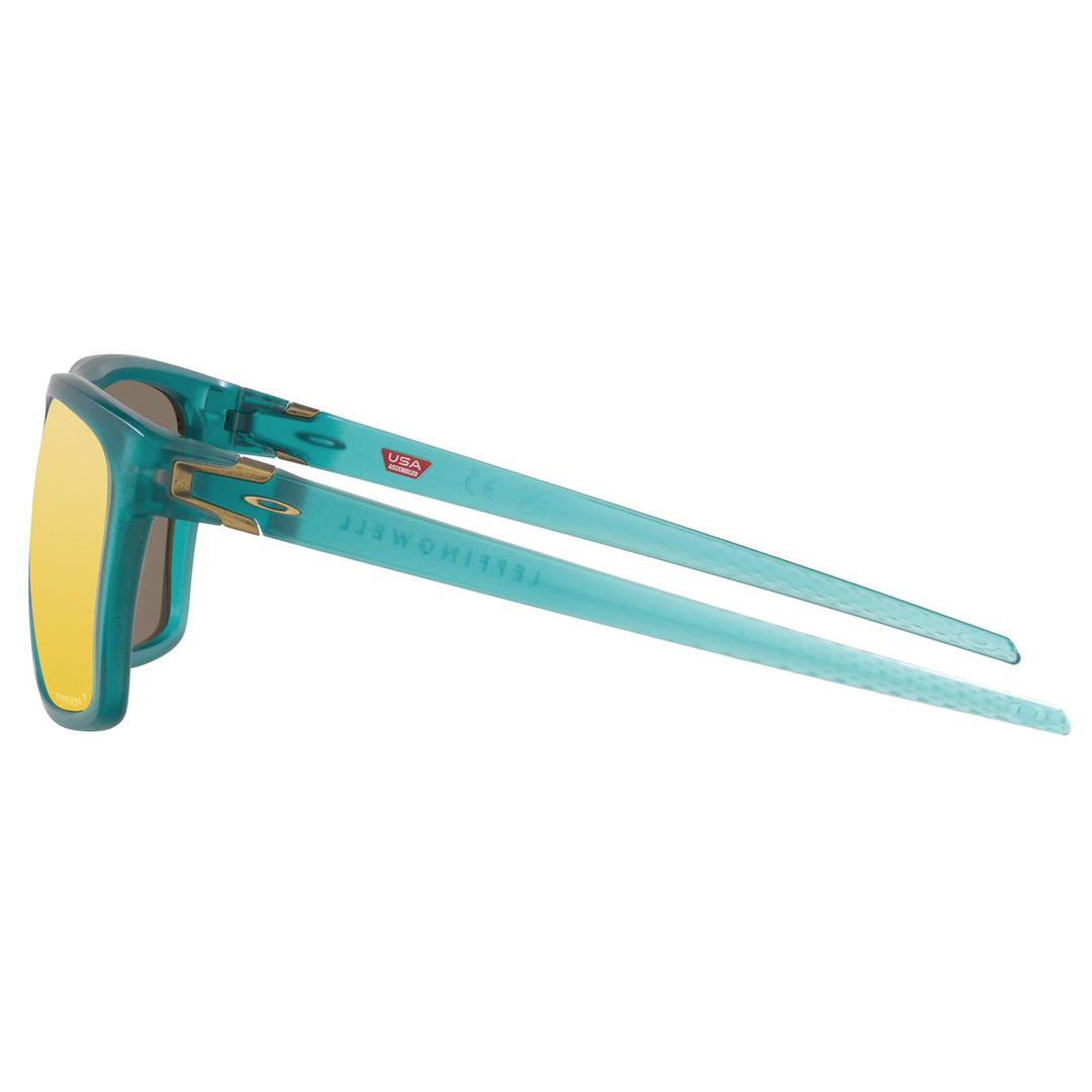 Oakley Leffingwell Sunglasses Adult (Matte Artic Surf) Prizm 24K Polarized Lens