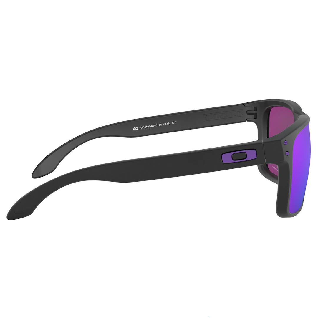 Oakley Holbrook Sunglasses Adult (Matte Black) Prizm Violet Lens