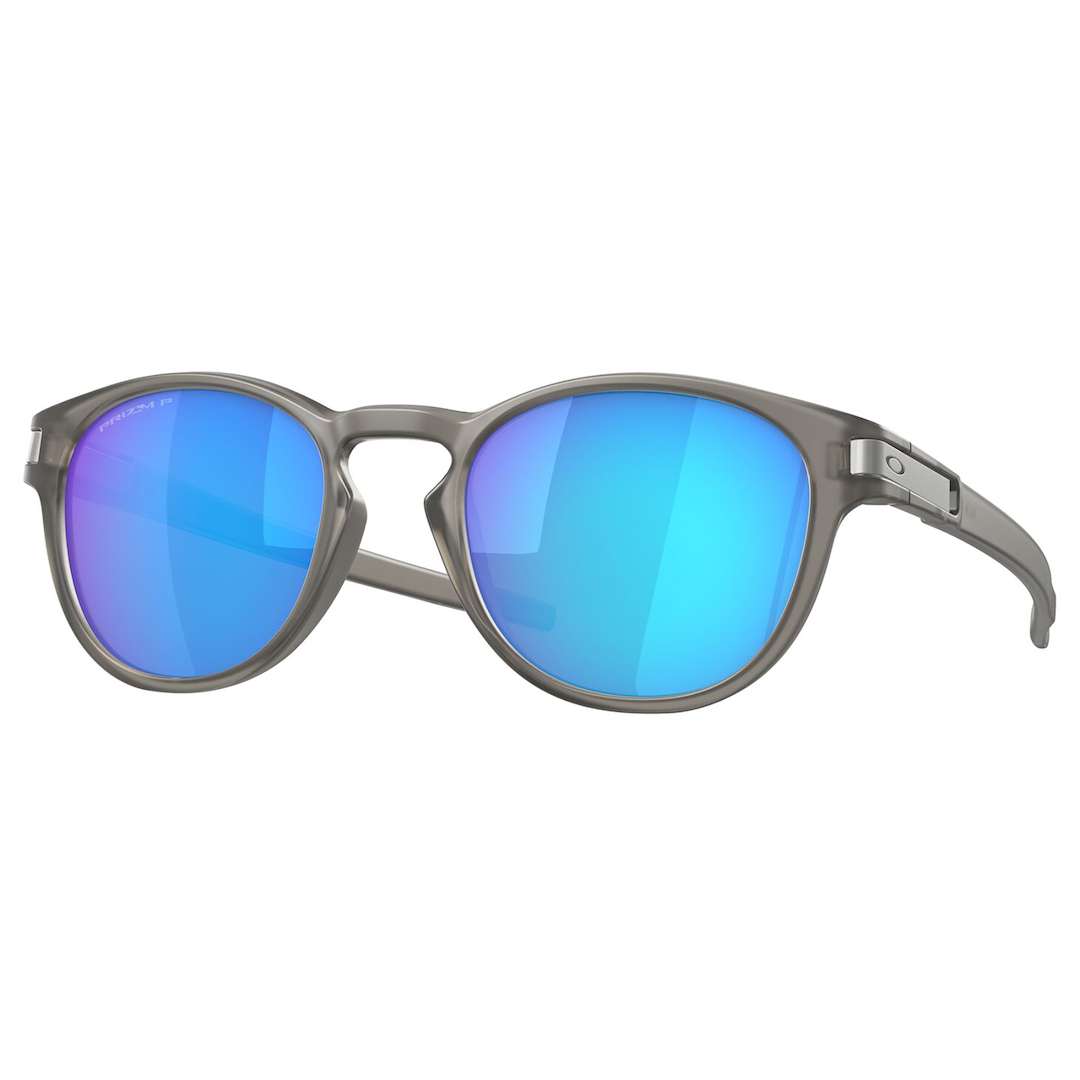 Oakley Latch Sunglasses Adult (Matte Grey Ink) Prizm Sapphire Polarized Lens
