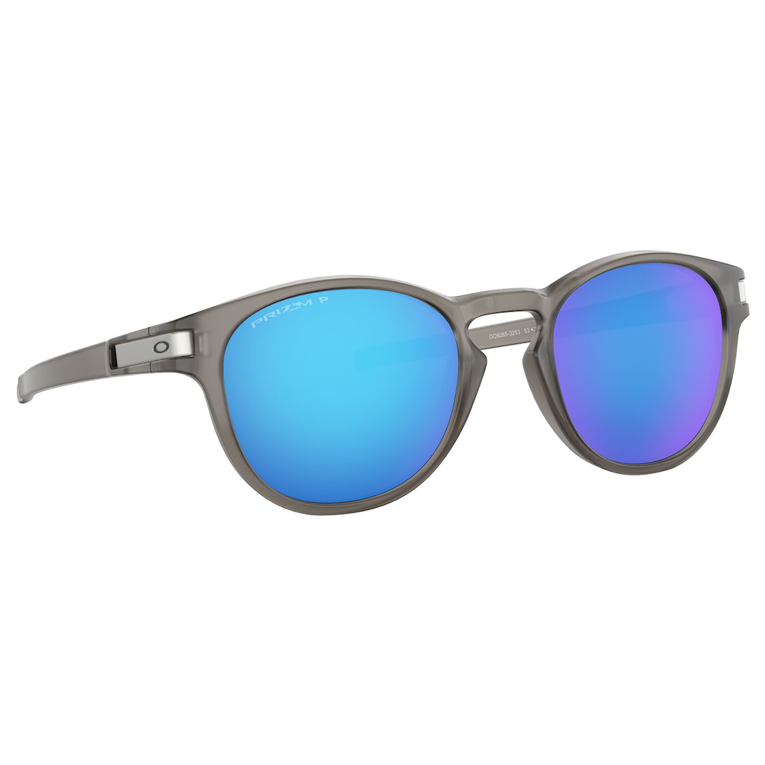 Oakley Latch Sunglasses Adult (Matte Grey Ink) Prizm Sapphire Polarized Lens