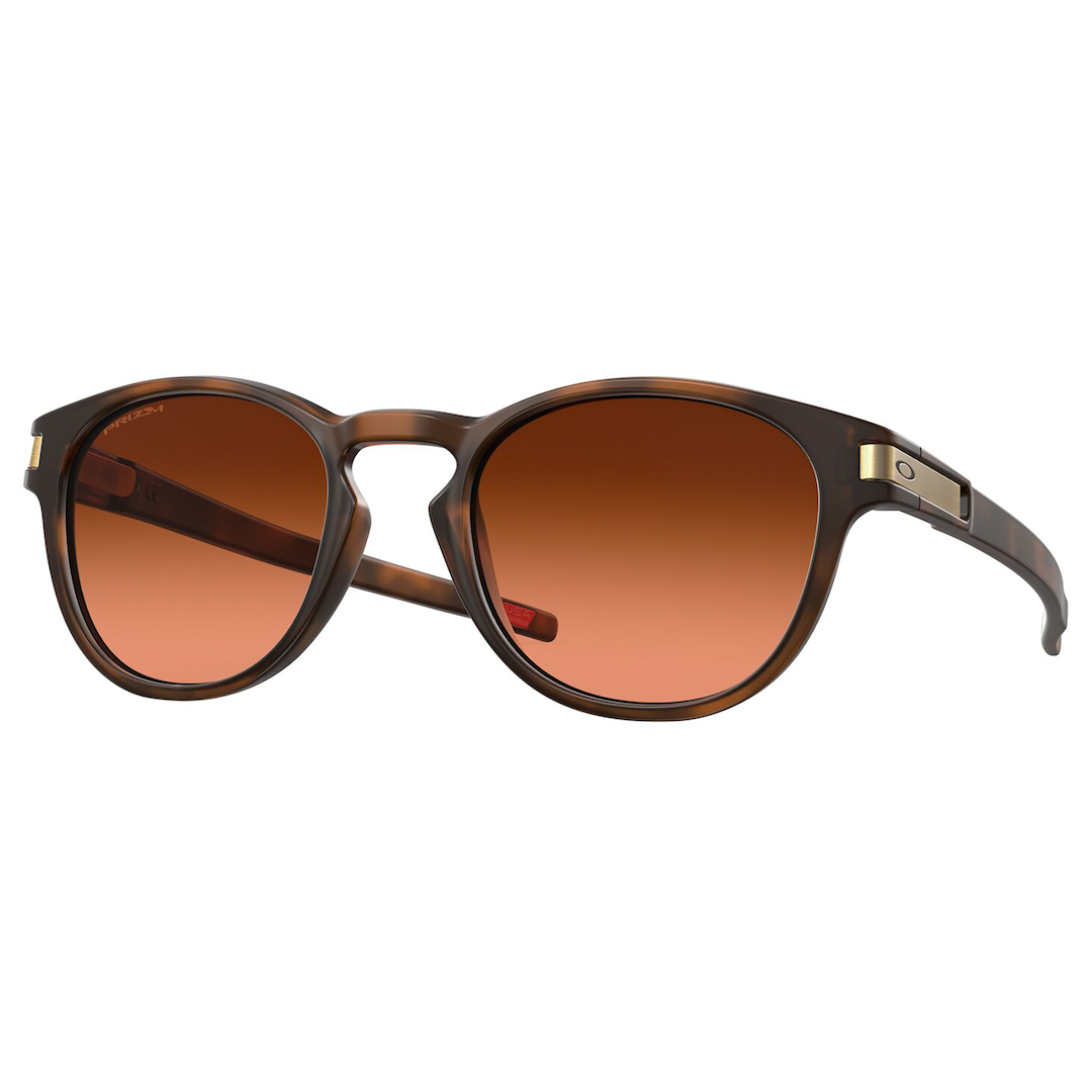 Oakley Latch Sunglasses Adult (Matte Brown Tortoise) Prizm Brown Gradient Lens