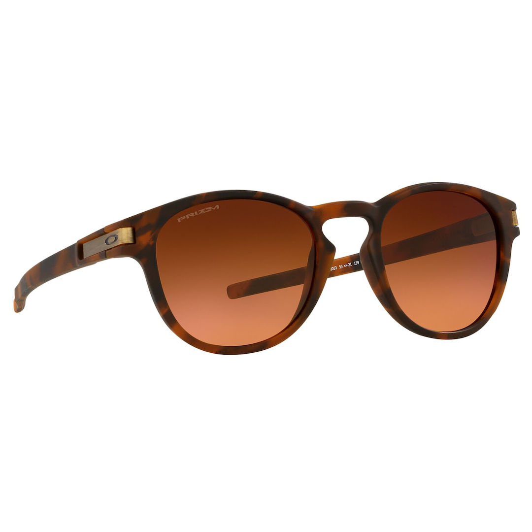 Oakley Latch Sunglasses Adult (Matte Brown Tortoise) Prizm Brown Gradient Lens