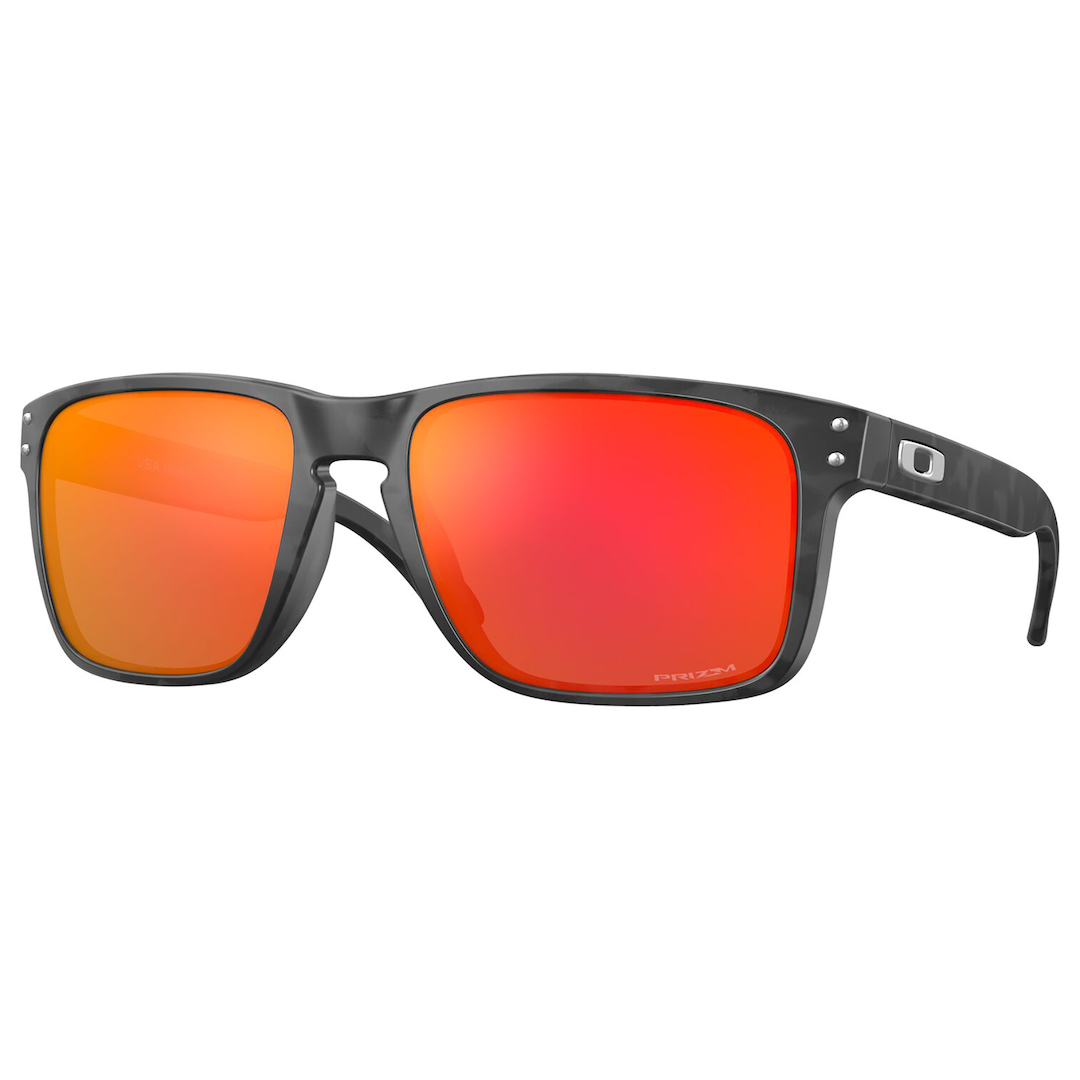 Oakley Holbrook XL Sunglasses Adult (Matte Black Camo) Prizm Ruby Lens