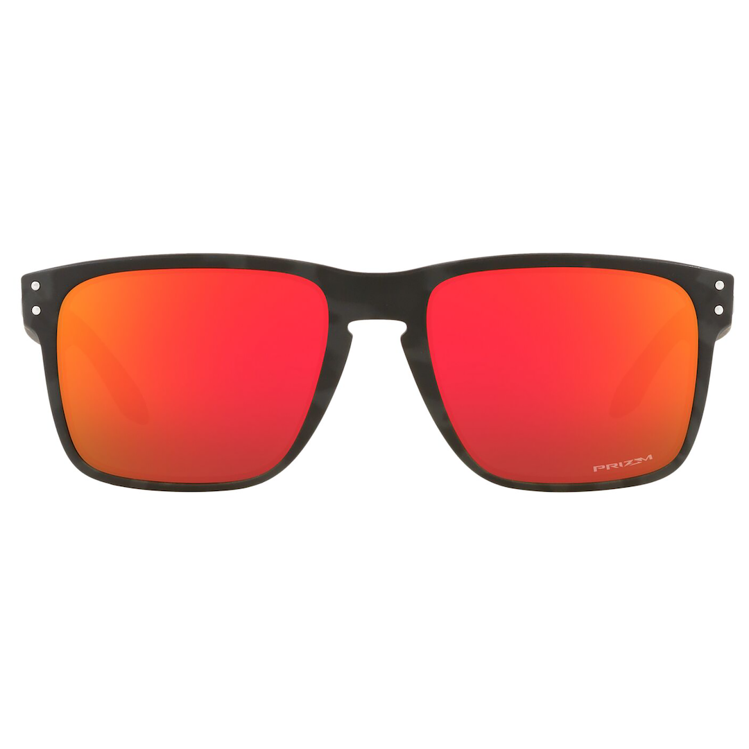 Oakley Holbrook XL Sunglasses Adult (Matte Black Camo) Prizm Ruby Lens