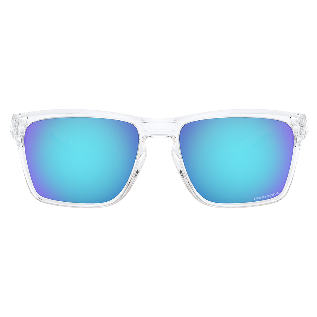 Oakley Sylas Sunglasses (Polished Clear) Prizm Sapphire Lens