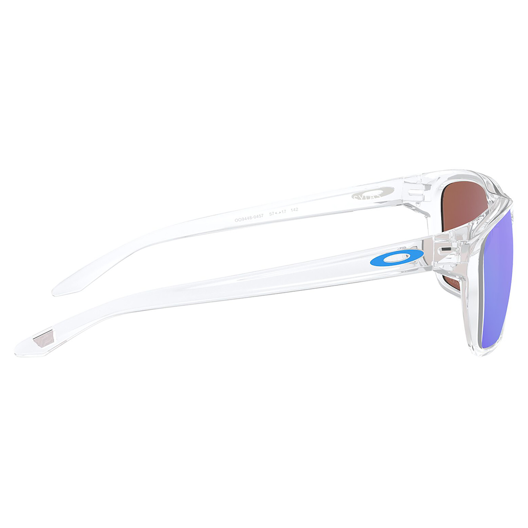 Oakley Sylas Sunglasses (Polished Clear) Prizm Sapphire Lens