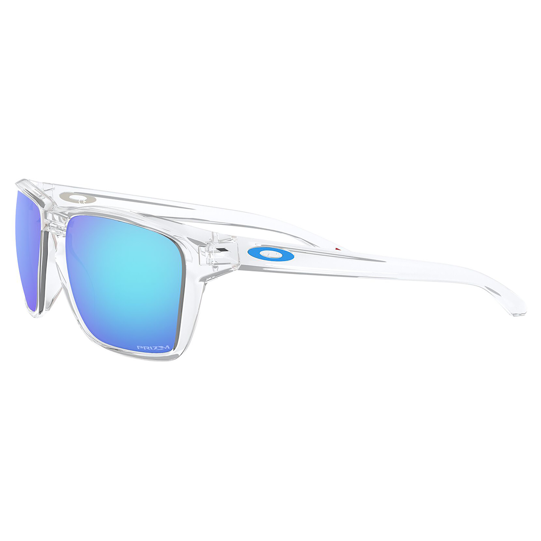 Oakley Sylas Sunglasses (Polished Clear) Prizm Sapphire Lens