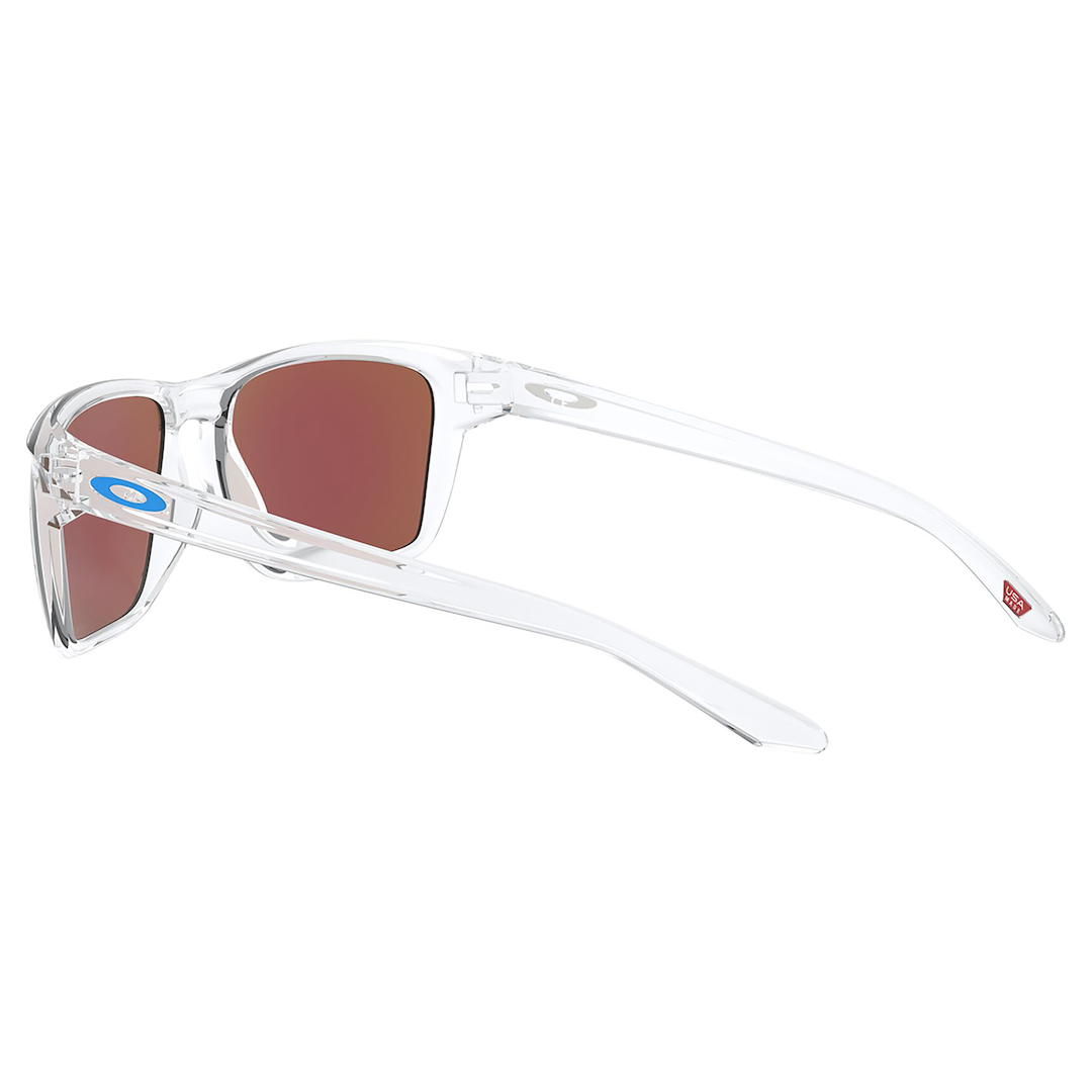 Oakley Sylas Sunglasses (Polished Clear) Prizm Sapphire Lens