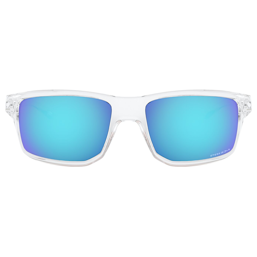 Oakley Gibston Sunglasses (Polished Clear) Prizm Sapphire Lens