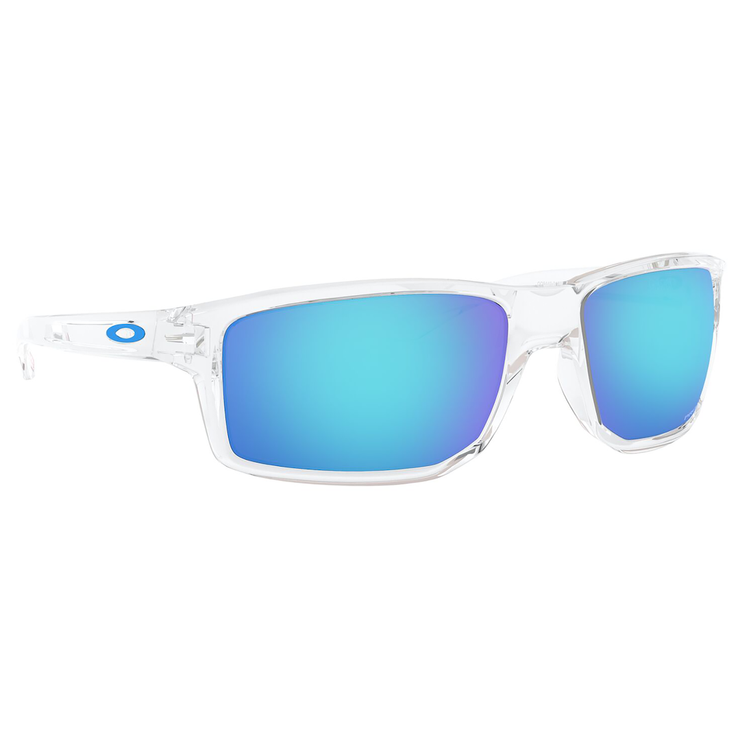 Oakley Gibston Sunglasses (Polished Clear) Prizm Sapphire Lens