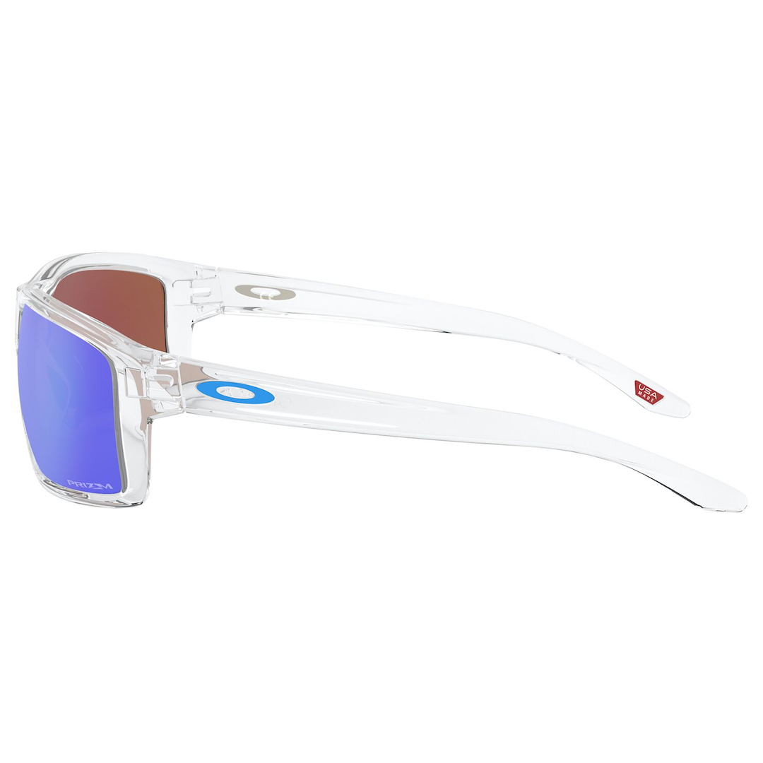 Oakley Gibston Sunglasses (Polished Clear) Prizm Sapphire Lens
