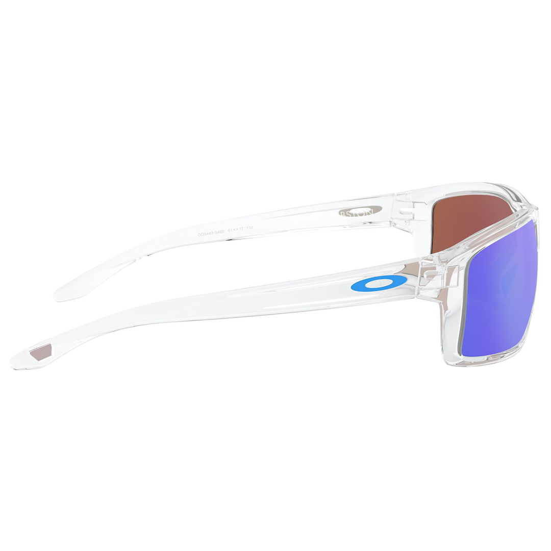 Oakley Gibston Sunglasses (Polished Clear) Prizm Sapphire Lens