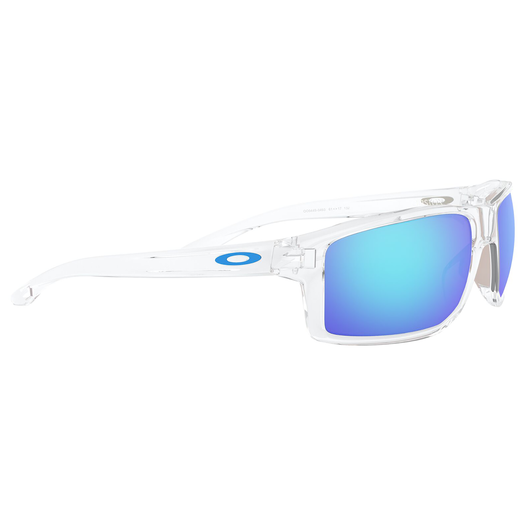 Oakley Gibston Sunglasses (Polished Clear) Prizm Sapphire Lens