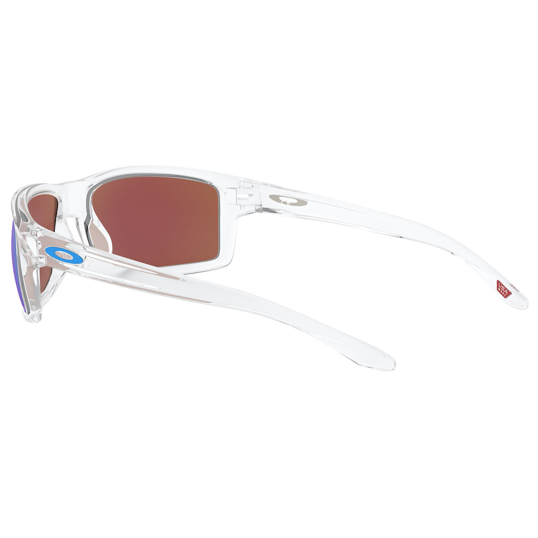Oakley Gibston Sunglasses (Polished Clear) Prizm Sapphire Lens