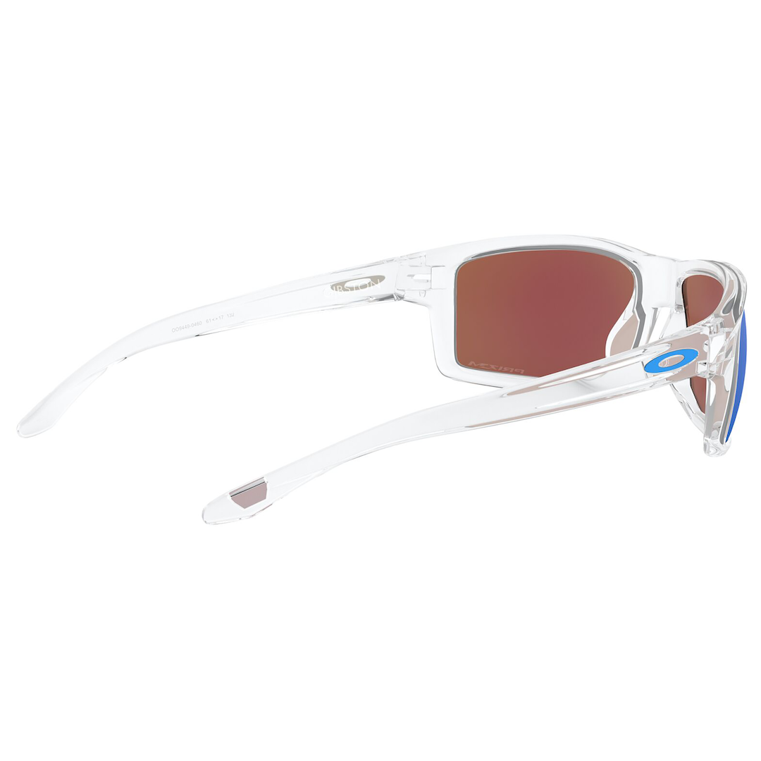 Oakley Gibston Sunglasses (Polished Clear) Prizm Sapphire Lens