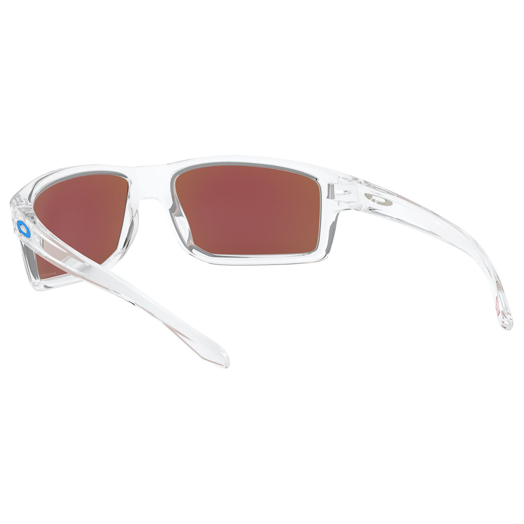 Oakley Gibston Sunglasses (Polished Clear) Prizm Sapphire Lens