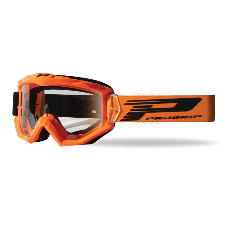 Pro Grip ATZAKI Tear Off Goggle Flo Orange Clear Lens