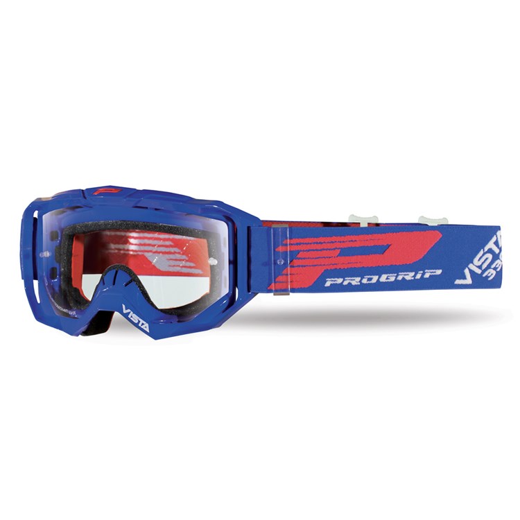 Pro Grip Vista Tear Off Goggle Blue Clear Lens