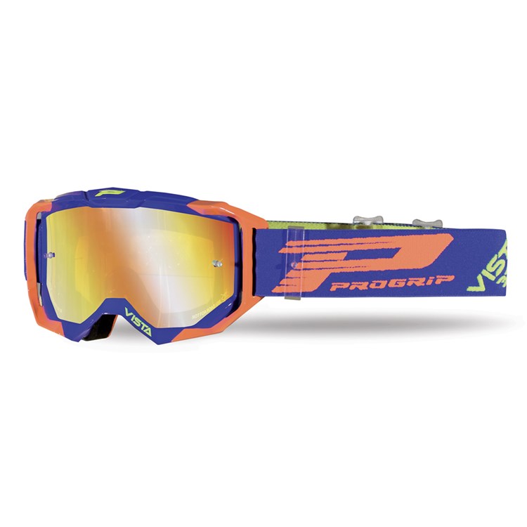 Pro Grip Vista Tear Off Goggle Blue/Orange Mirrored Lens