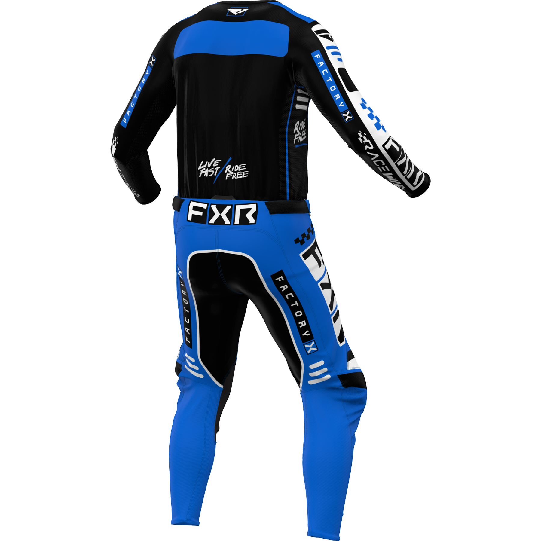 FXR Podium Gladiator 2024 MX Kit Combo Black/Blue