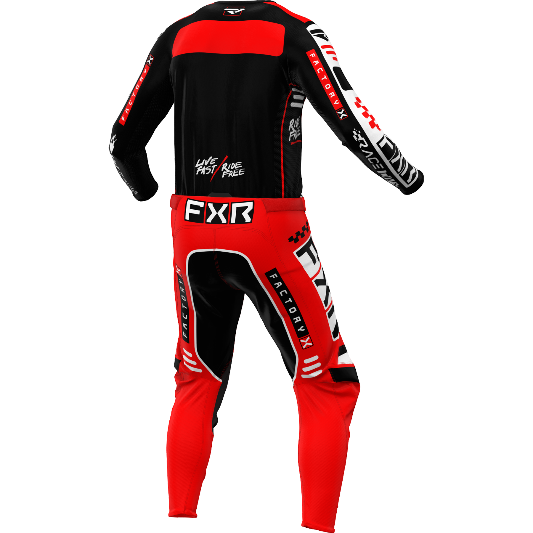 FXR Podium Gladiator 2024 MX Kit Combo Black/Red