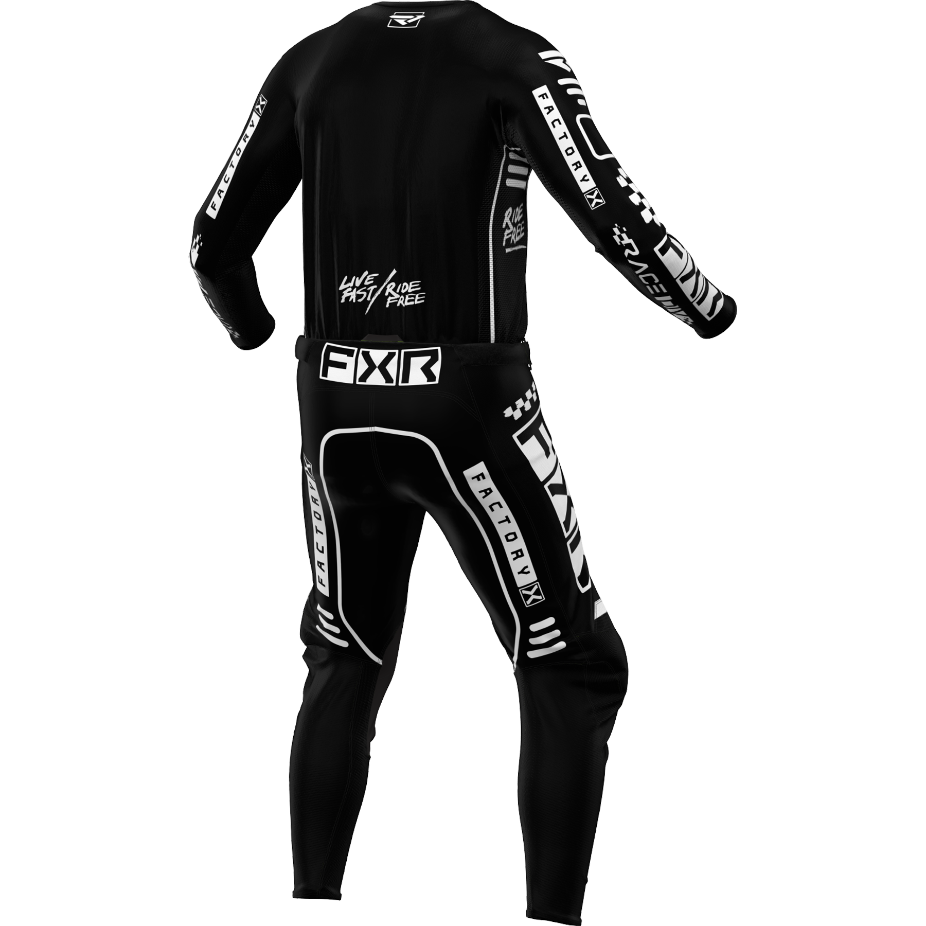 FXR Podium Gladiator 2024 MX Kit Combo Black/White