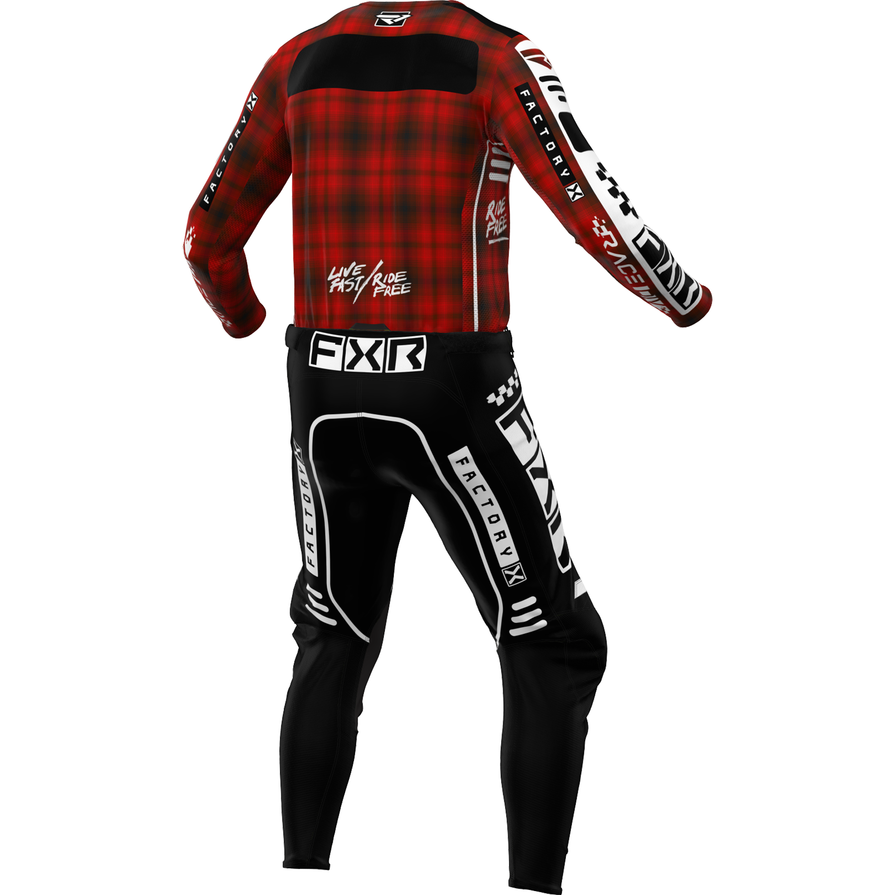 FXR Podium Gladiator 2024 MX Kit Combo Plaid/Black
