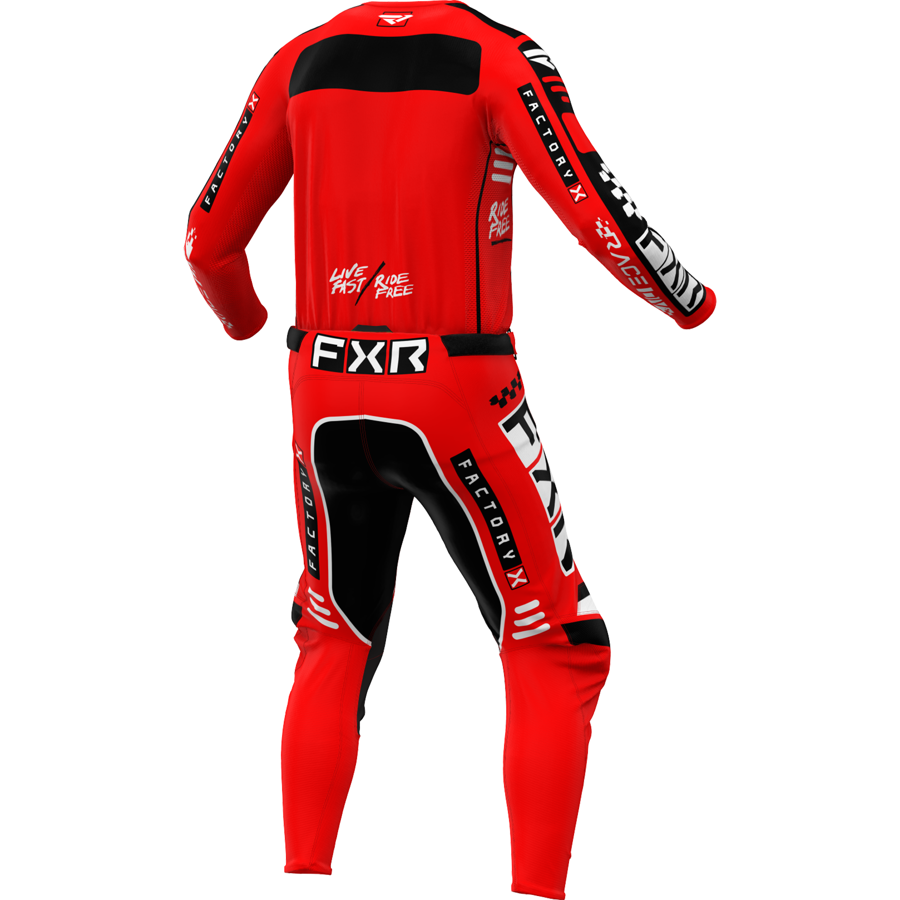 FXR Podium Gladiator 2024 MX Kit Combo Red/Black