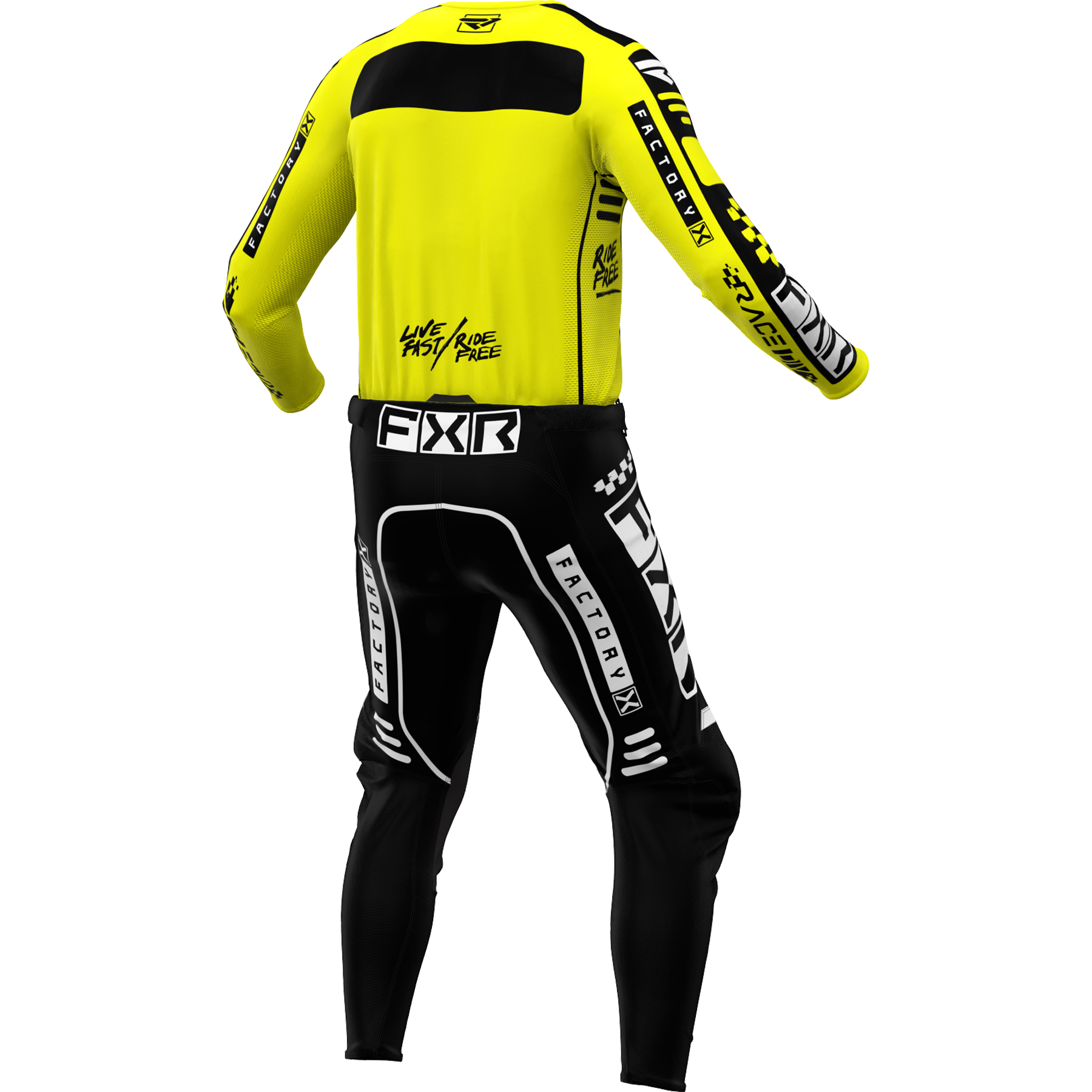 FXR Podium Gladiator 2024 MX Kit Combo Yellow/Black