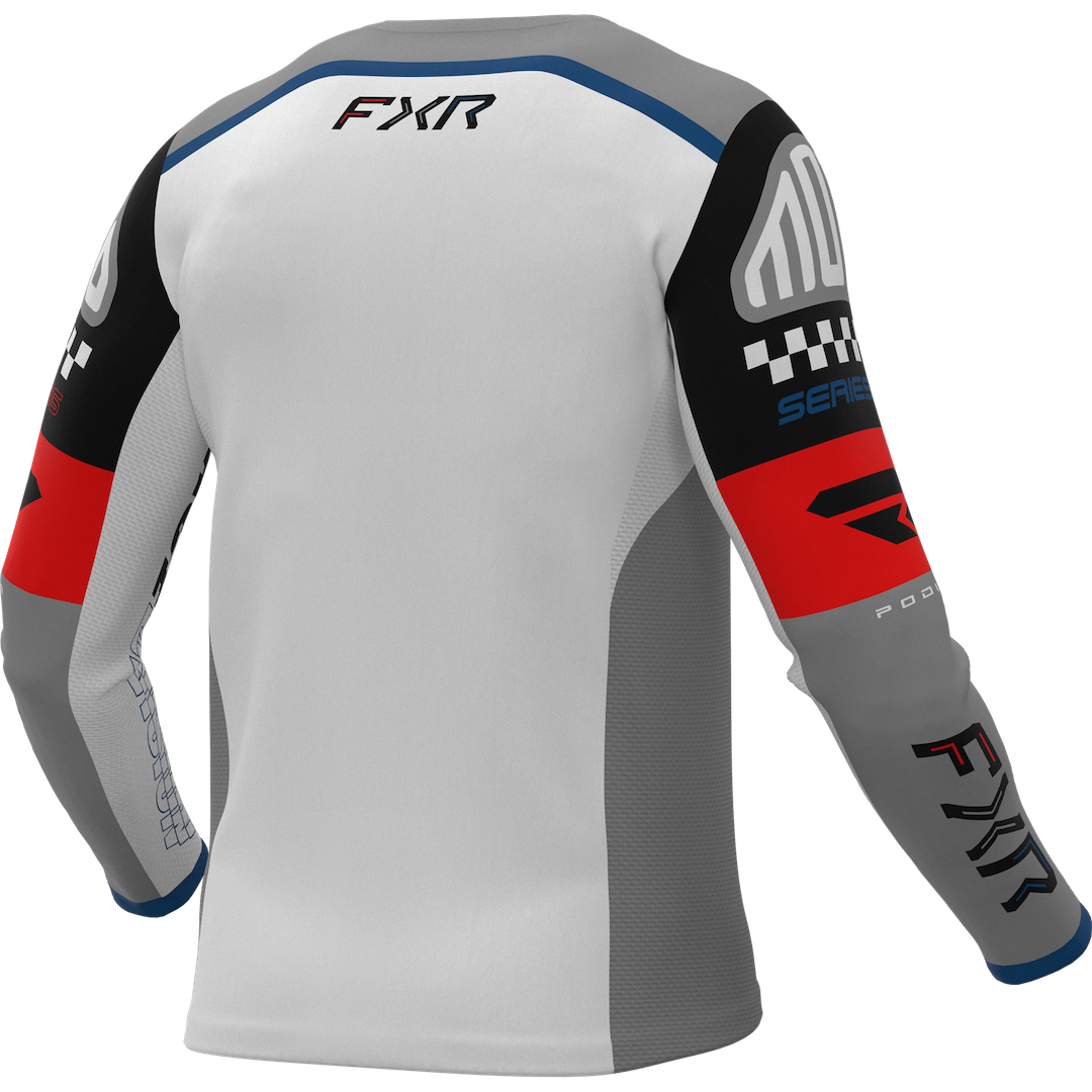 FXR YOUTH Podium Gladiator MX Jersey 2026.5 Grey/White/Black