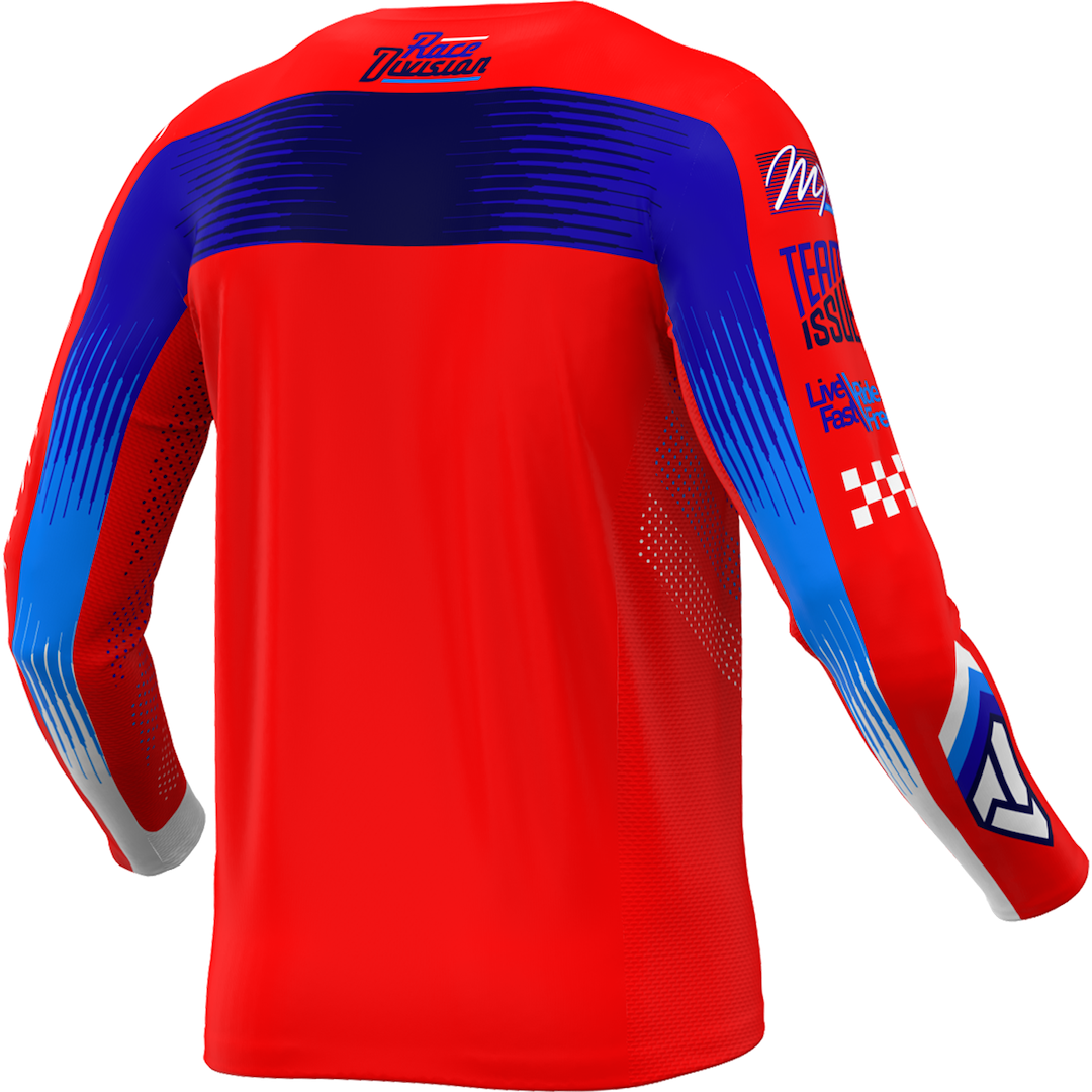 FXR Podium Gladiator MX Jersey 2026 Red/Blue/White