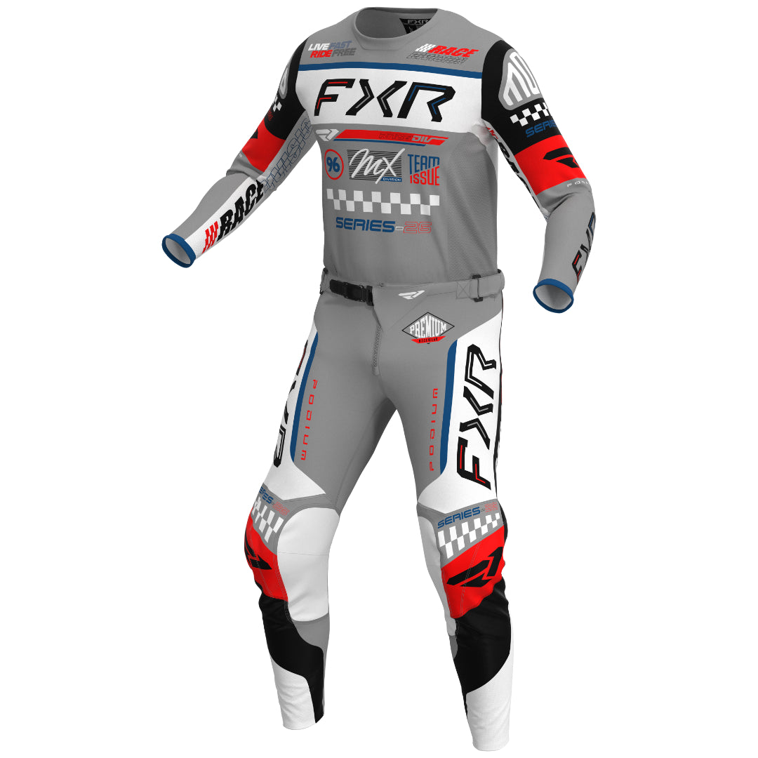 FXR YOUTH Podium Gladiator 2026.5 MX Kit Combo Grey/White/Black