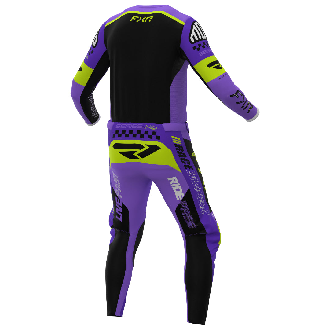 FXR YOUTH Podium Gladiator 2026.5 MX Kit Combo Purple/Black/HiVis