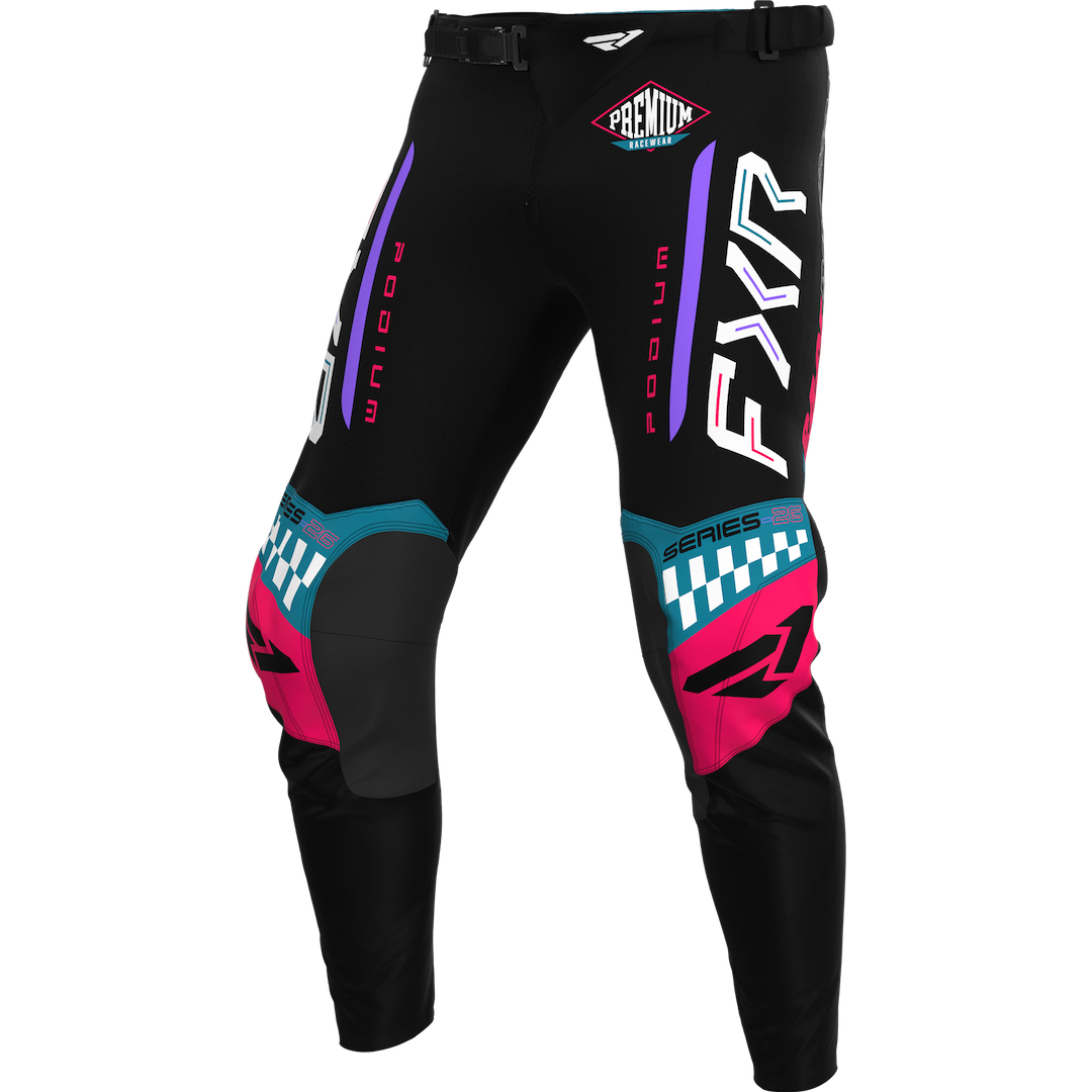 FXR YOUTH Podium Gladiator MX Pant 2026.5 Black/Coral/Teal