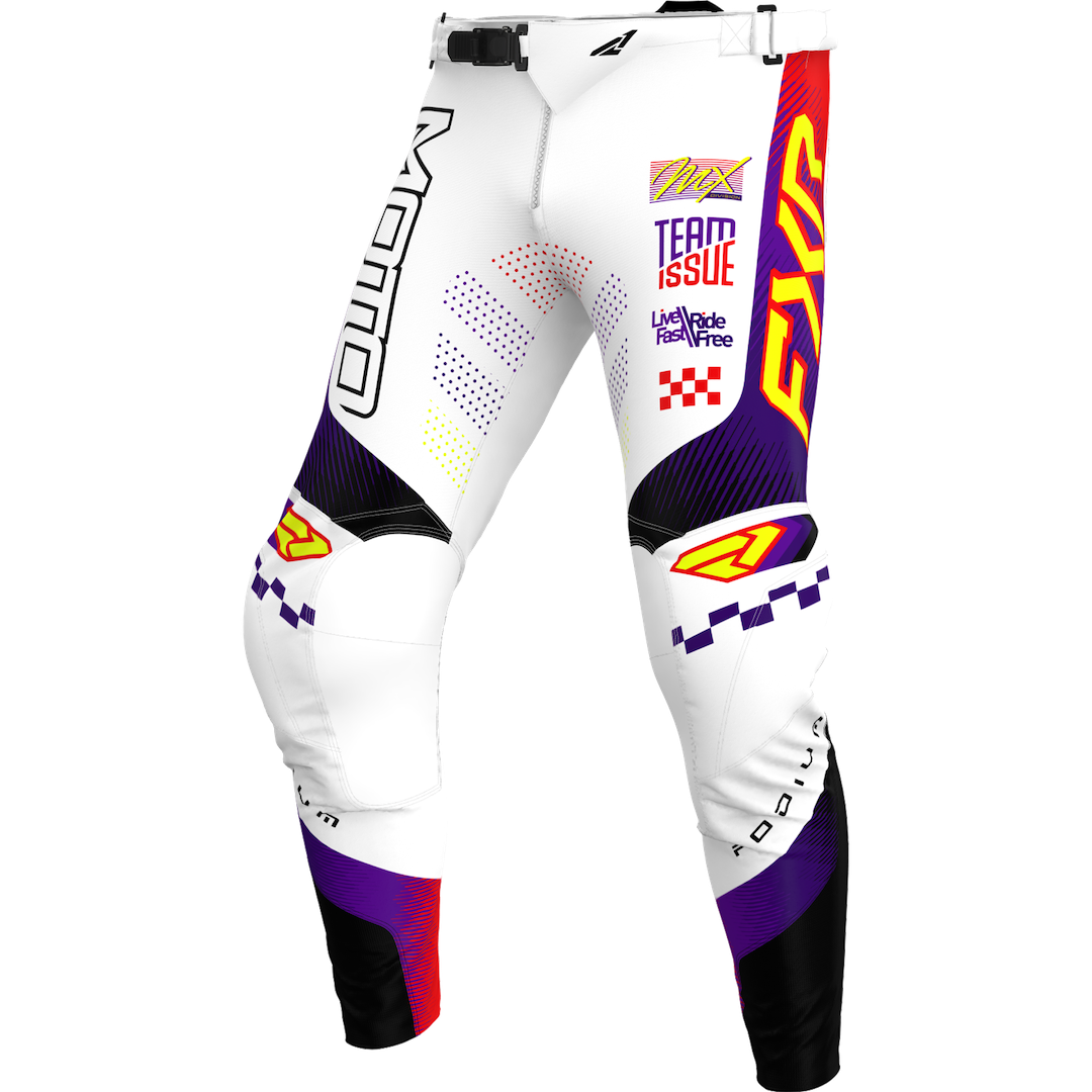 FXR Podium Gladiator MX Pant 2026 White/Purple/Red