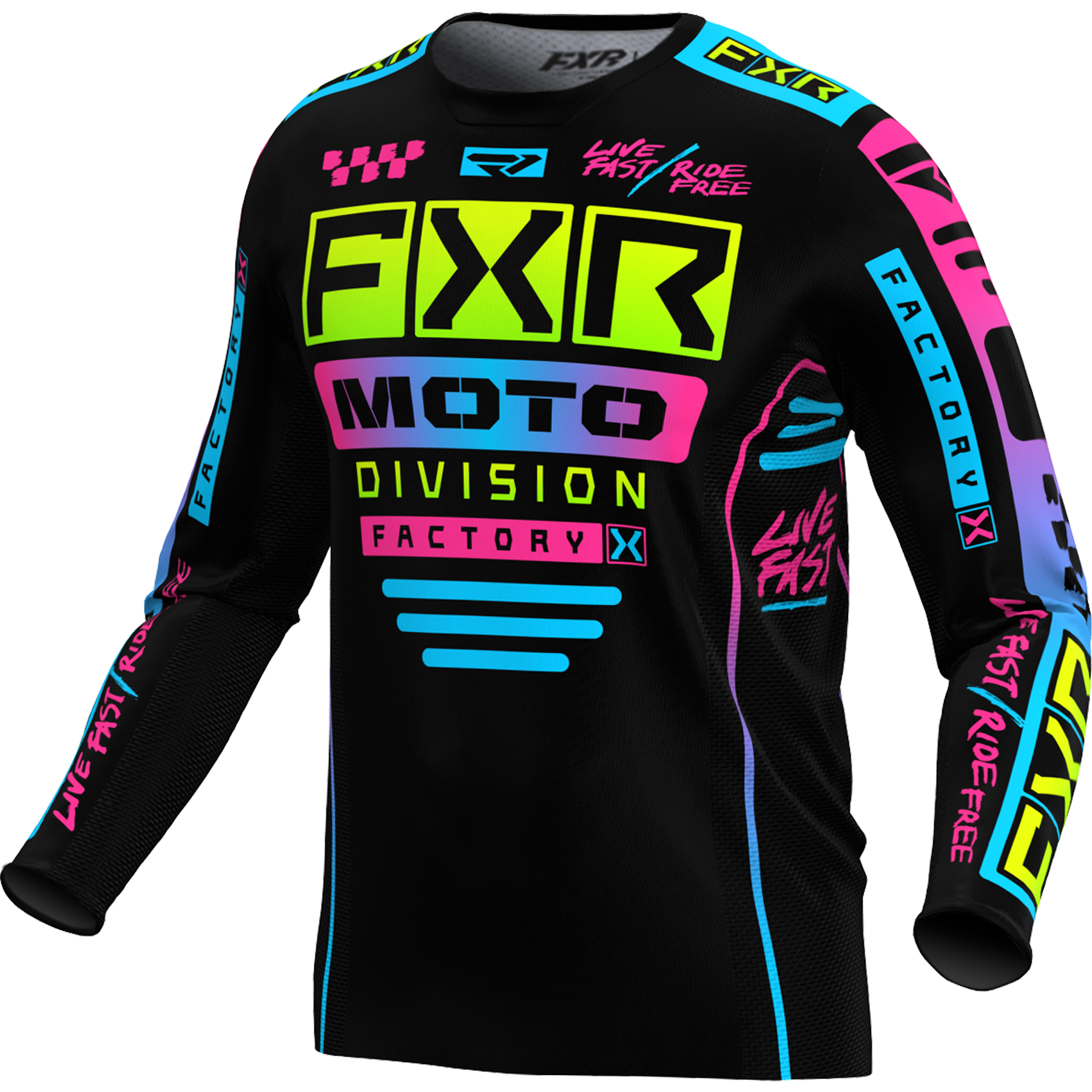 FXR Podium Gladiator MX Jersey 2024 Black/Candy