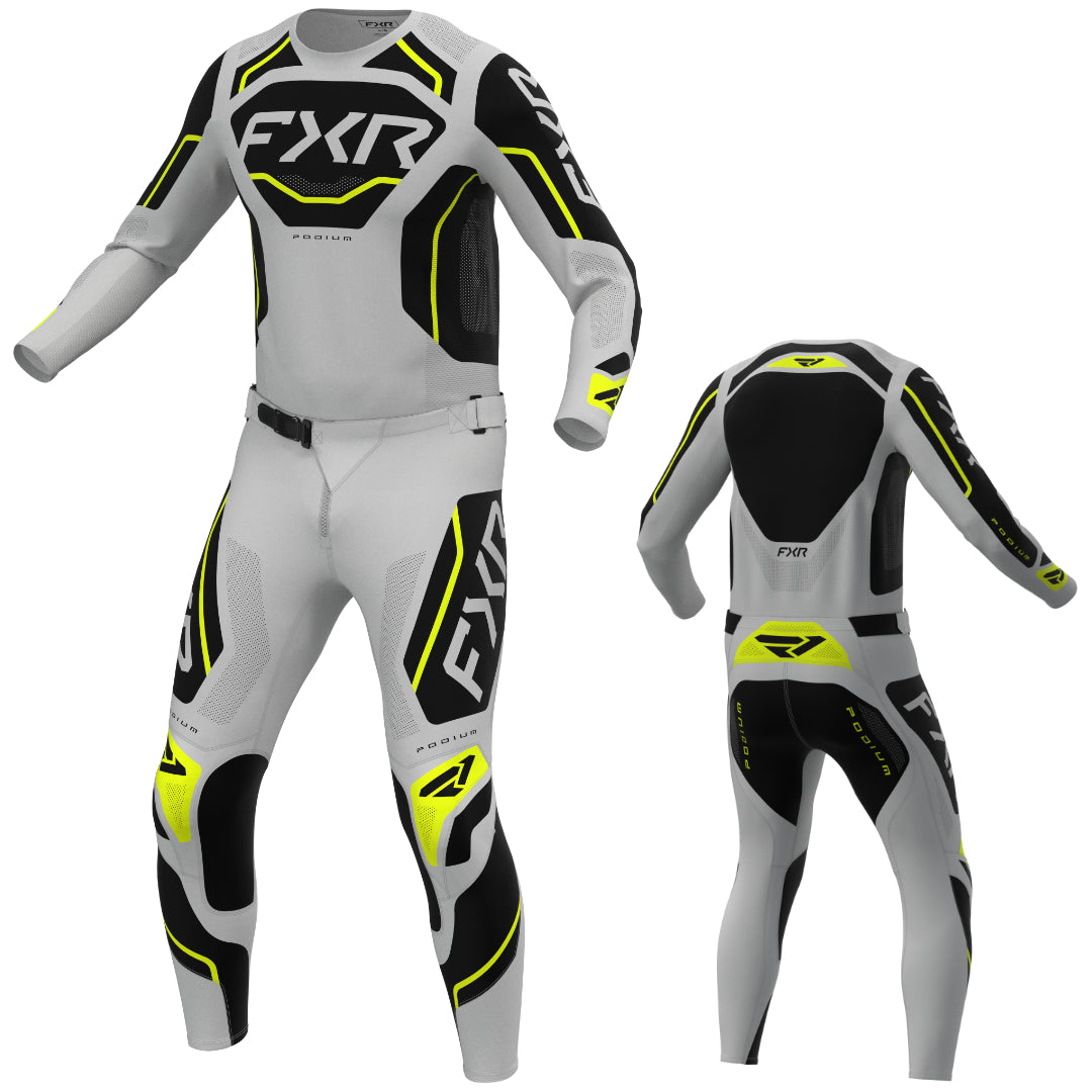 FXR Podium Relay 2027 MX Kit Combo Grey/Black/HiVis