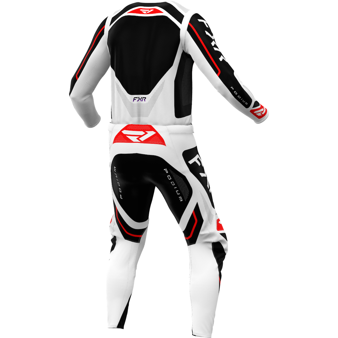 FXR Podium Relay 2026 MX Kit Combo White/Black/Red