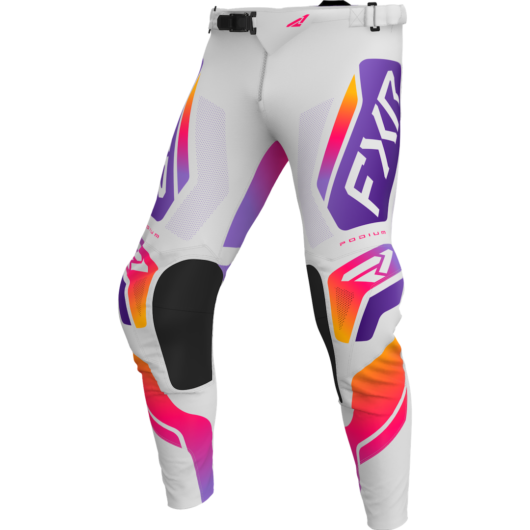 FXR YOUTH Podium Relay MX Pant 2026 Grey/Purple/Tang