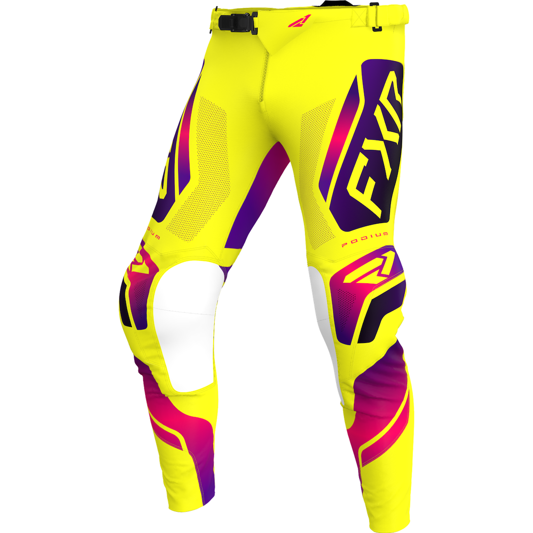 FXR Podium Relay MX Pant 2026 Yellow/Razz/Black
