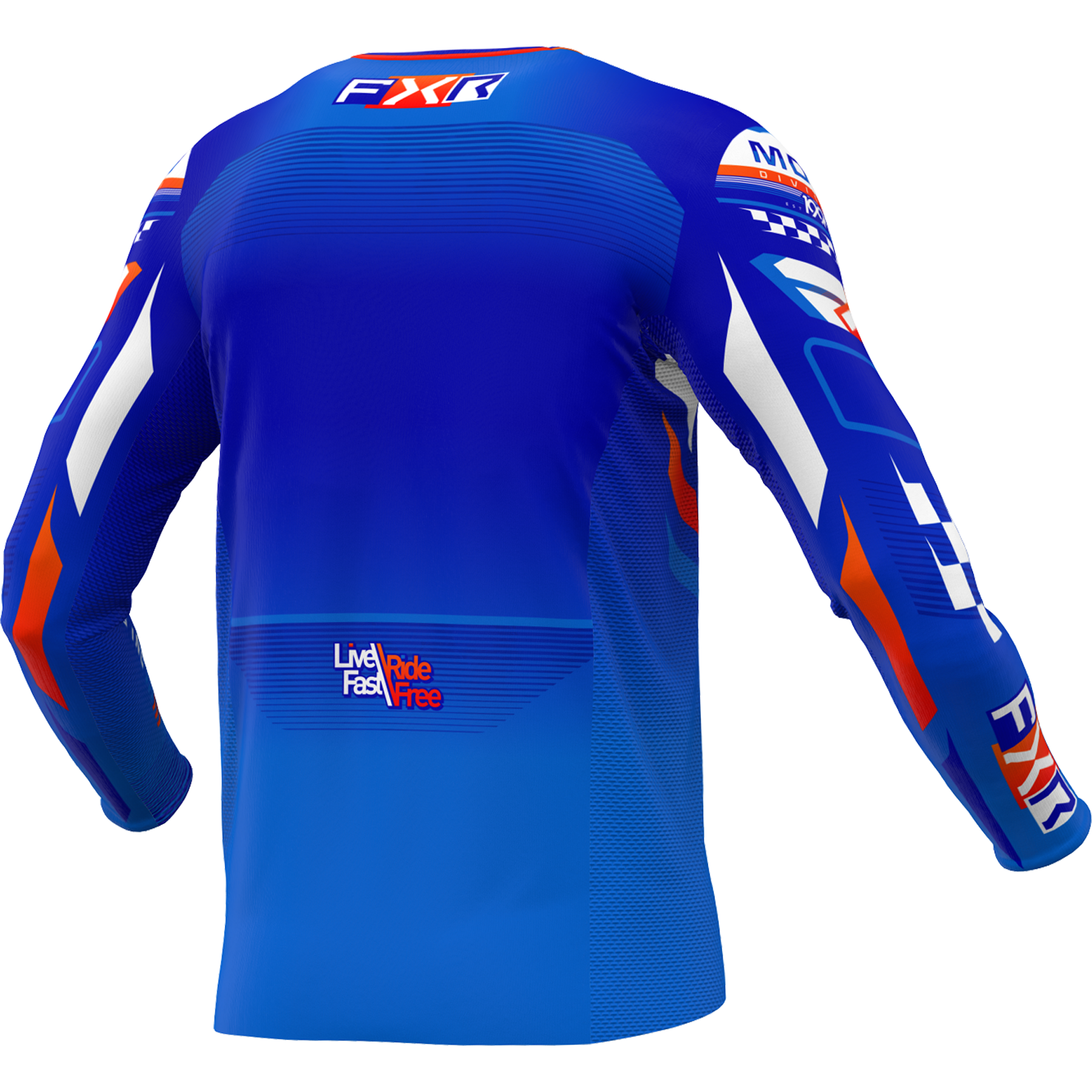 FXR Podium Gladiator MX Jersey 2025.5 Blue/White/Nuke Red