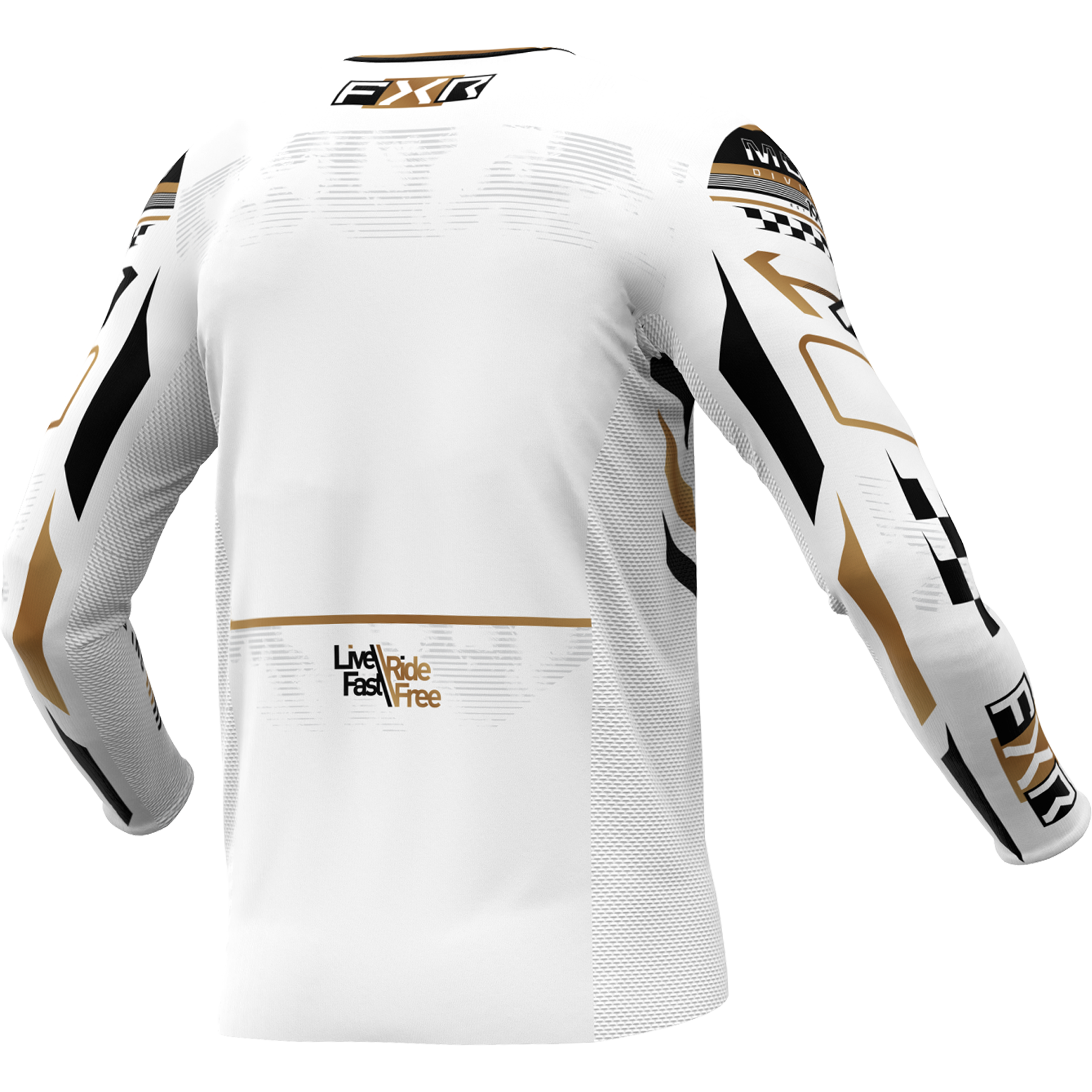 FXR Podium Gladiator MX Jersey 2025.5 White/Black/Gold