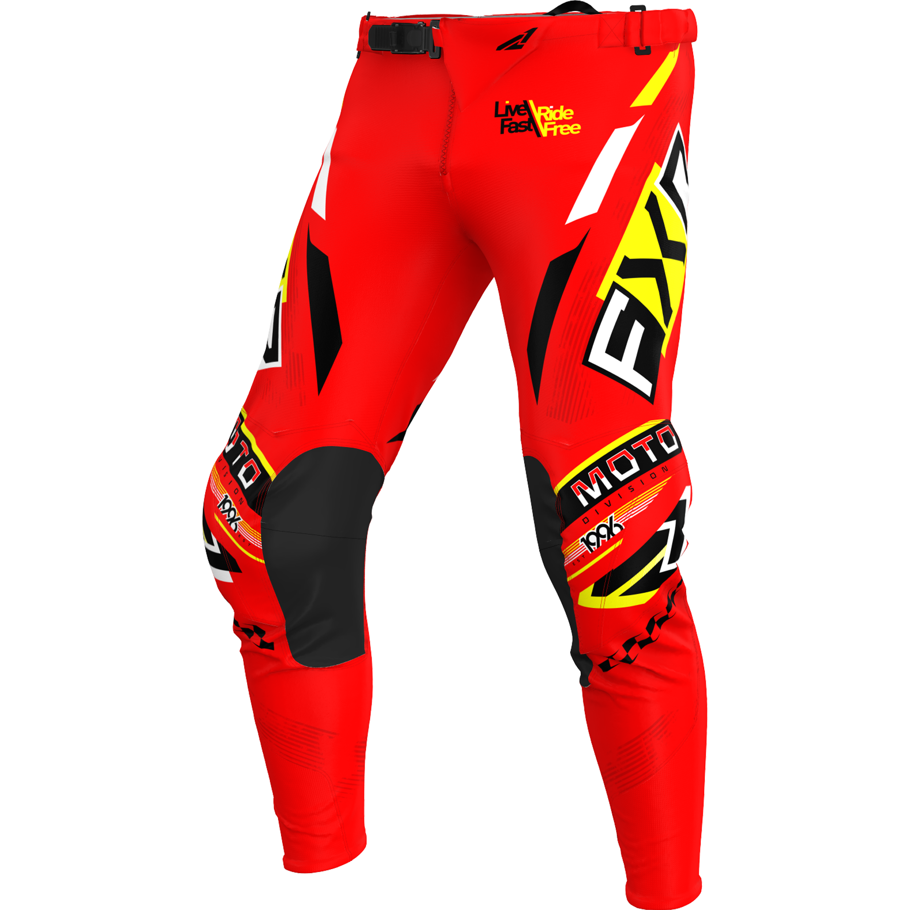 FXR Podium Gladiator MX Pant 2025.5 Red/Black/Yellow