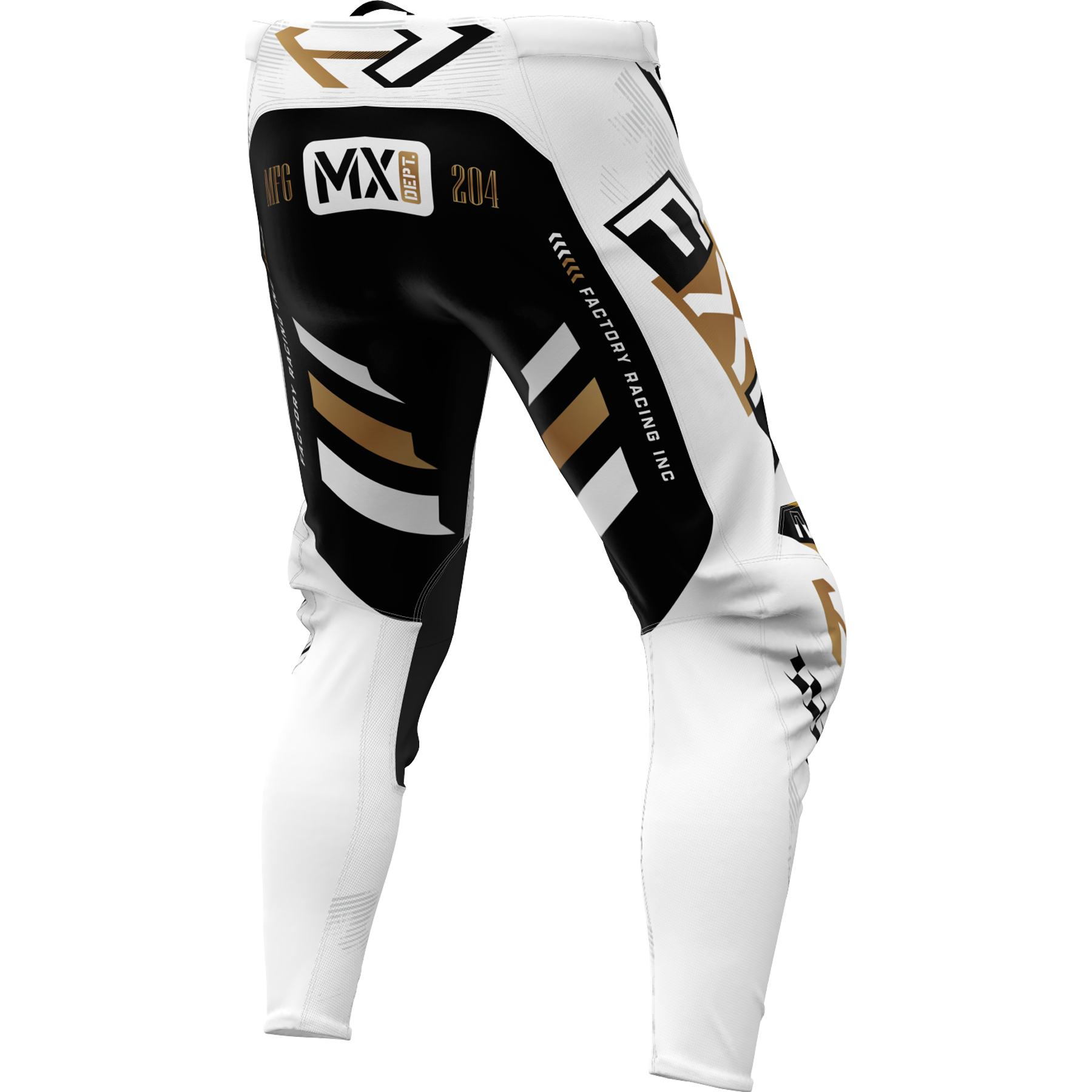 FXR Podium Gladiator MX Pant 2025.5 White/Black/Gold